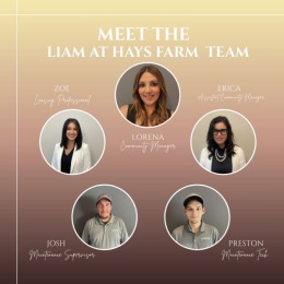 social media post of an apartment staff